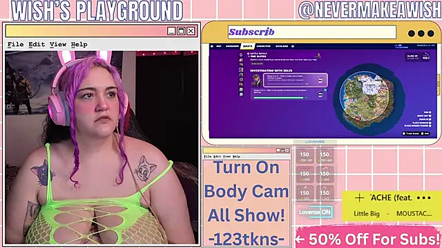 Snapshot of nevermakeawish chatting on May 2026 12:43:02 PM nevermakeawish online show from May 2026 12:43:02 PM