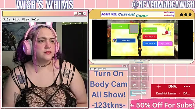 Snapshot of nevermakeawish chatting on May 2026 09:58:02 AM nevermakeawish online show from May 2026 09:58:02 AM