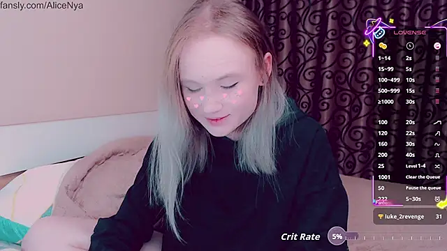 AliceNya cute online show from October 2025 04:34:02 AM