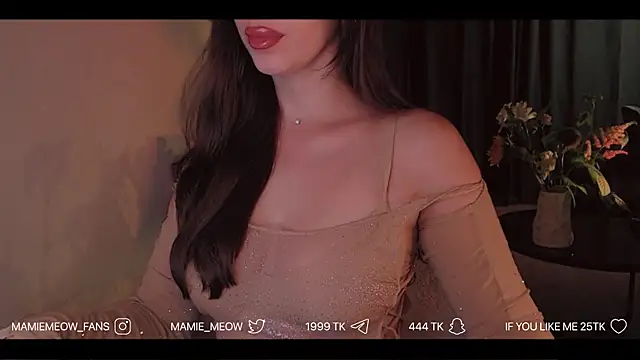 Snapshot of Mamiemeow chatting on July 2026 01:59:01 PM Mamiemeow online show from July 2026 01:59:01 PM