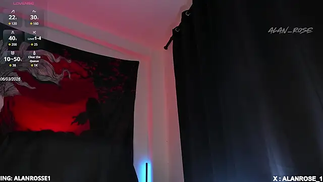 AlanRose01 online show from March 2026 12:35:02 PM