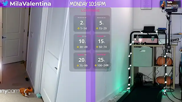 Snapshot of MilaValentina chatting on January 2025 03:15:01 AM MilaValentina online show from January 2025 03:15:01 AM