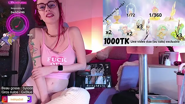 Snapshot of Indriya2x0 chatting on September 2025 08:14:01 PM Indriya2x0 online show from September 2025 08:14:01 PM