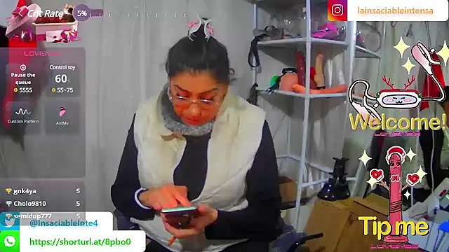 Snapshot of LaInsaciableIntensa chatting on February 2025 01:57:01 AM LaInsaciableIntensa online show from February 2025 01:57:01 AM