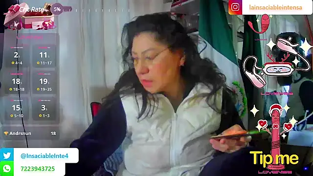 Snapshot of LaInsaciableIntensa chatting on March 2025 01:07:01 PM LaInsaciableIntensa online show from March 2025 01:07:01 PM