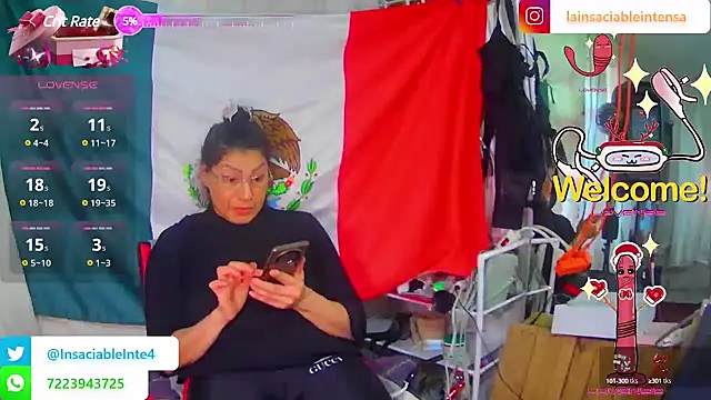 Snapshot of LaInsaciableIntensa chatting on March 2025 10:21:01 PM LaInsaciableIntensa online show from March 2025 10:21:01 PM
