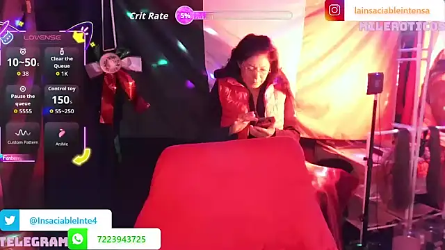 Snapshot of LaInsaciableIntensa chatting on September 2025 02:11:02 AM LaInsaciableIntensa online show from September 2025 02:11:02 AM