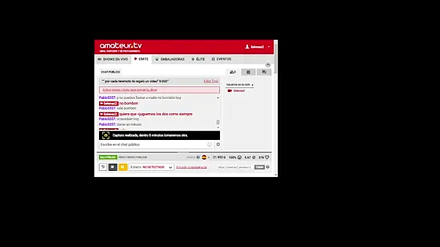 Snapshot of selenax2023 chatting on March 2025 01:25:02 AM selenax2023 online show from March 2025 01:25:02 AM