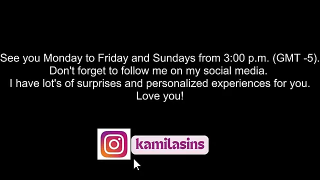 kamila sins online show from February 2025 08:26:01 PM