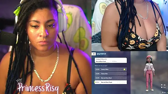 Snapshot of PrincessRisq chatting on October 2025 01:24:02 AM PrincessRisq online show from October 2025 01:24:02 AM